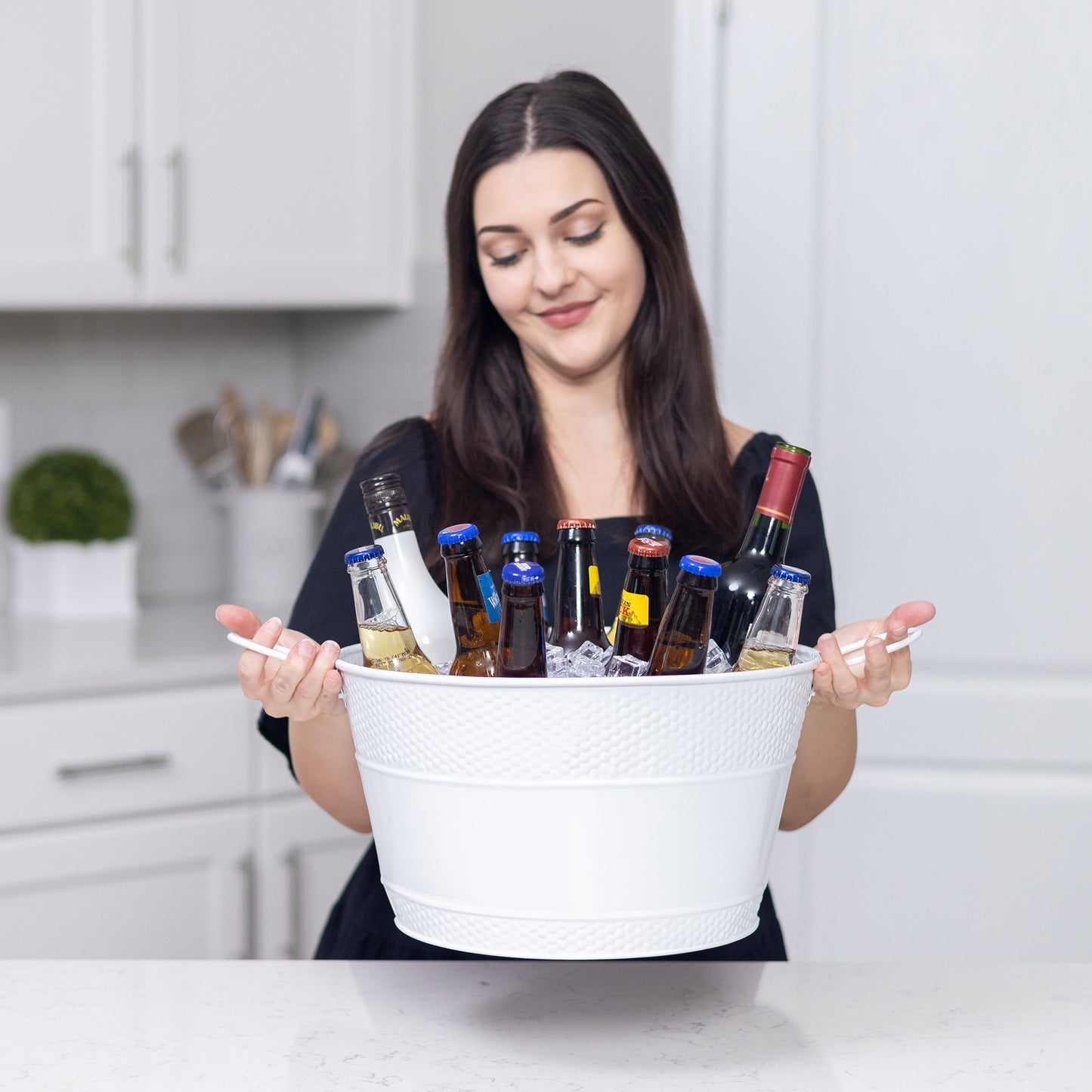 Personalized Beer Bucket Large in White - Old Tavern