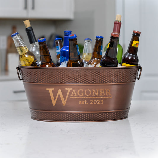 Personalized Party Bucket and Wine Chiller Copper - Colt