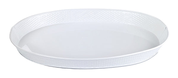 Serving Tray Hammered in White - Kingston