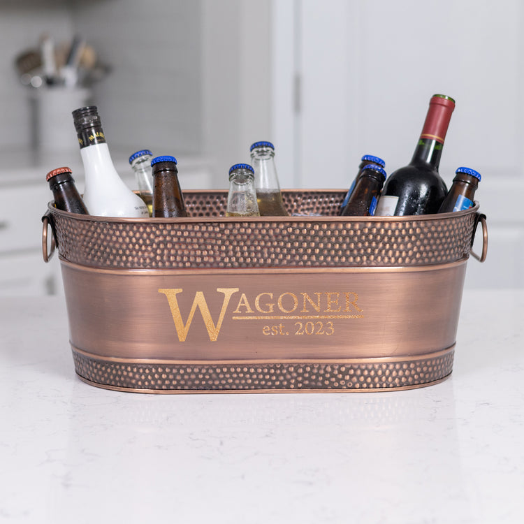 Personalized Party Bucket and Wine Chiller Copper Colt ChilledDesigns