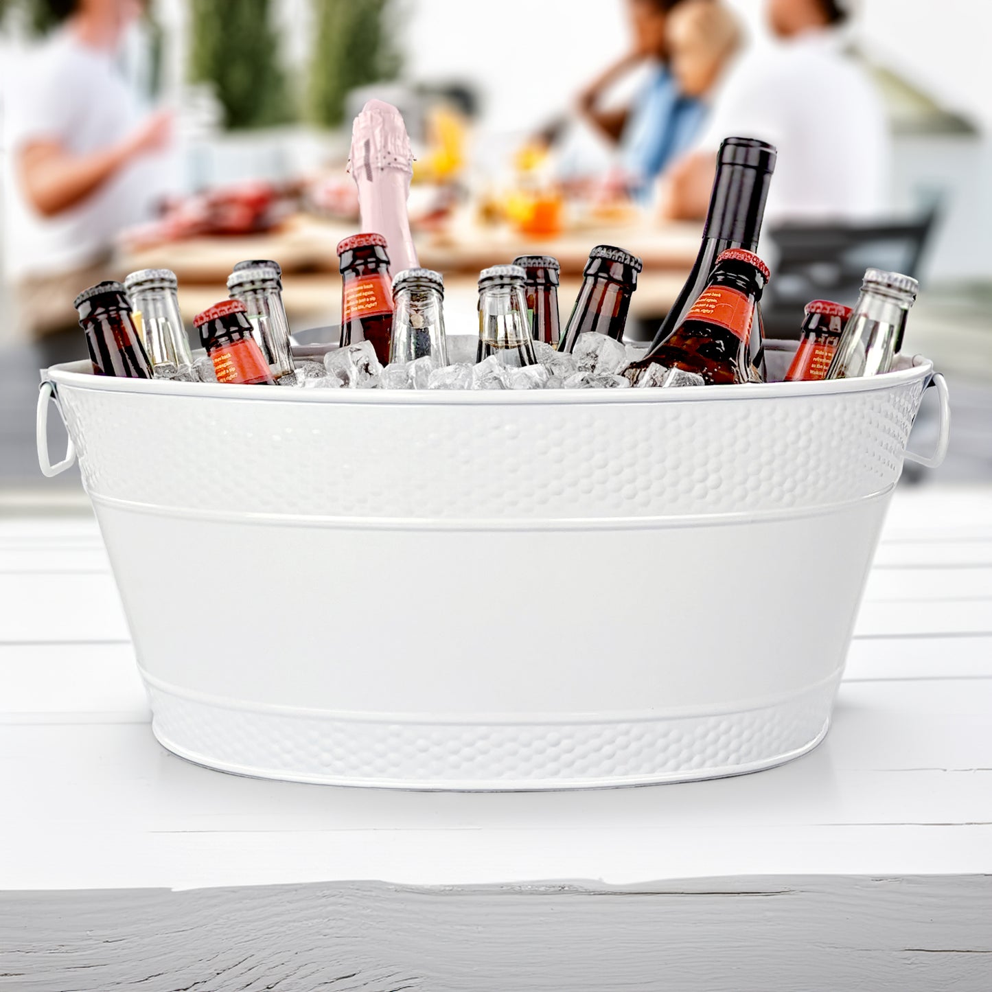 Personalized Party Bucket and Wine Chiller White - Colt