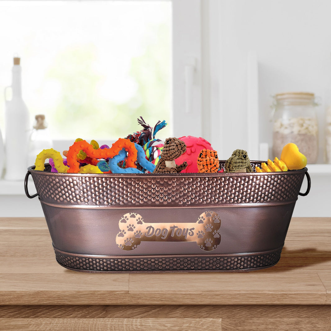 Long Lasting Dog Toy Bin or Basket to Store Pet Toys ChilledDesigns